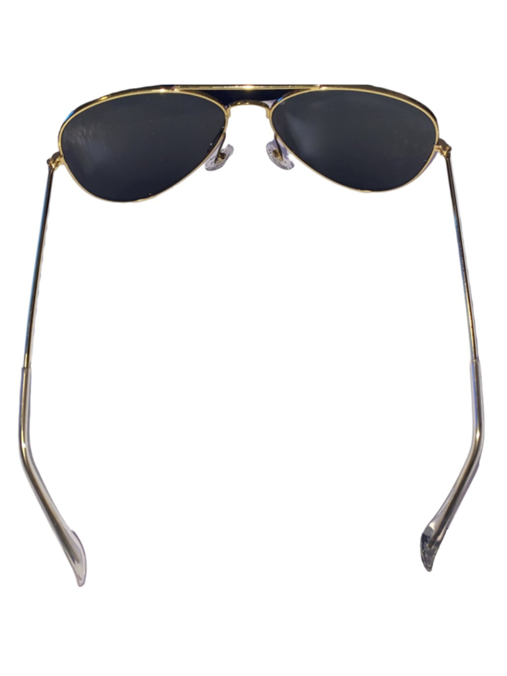 Men's Ray-Ban Aviator Sunglasses Black Gold with Case - Picture 4 of 5